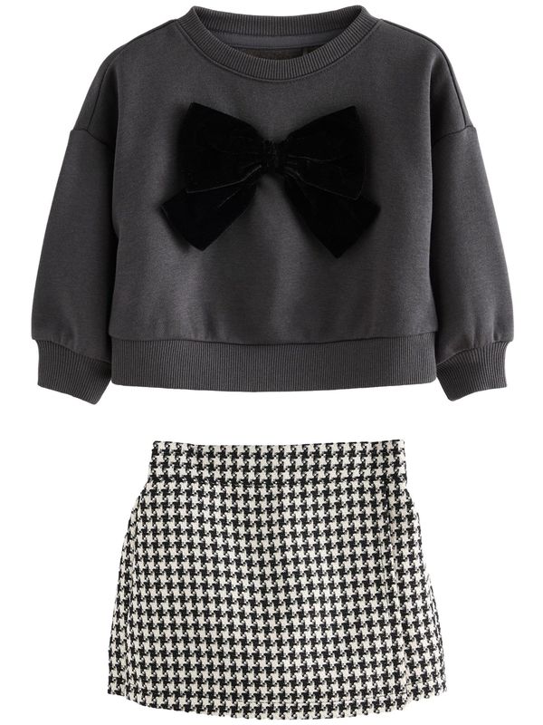 Next Next Komplet  antracit siva / crna / bijela