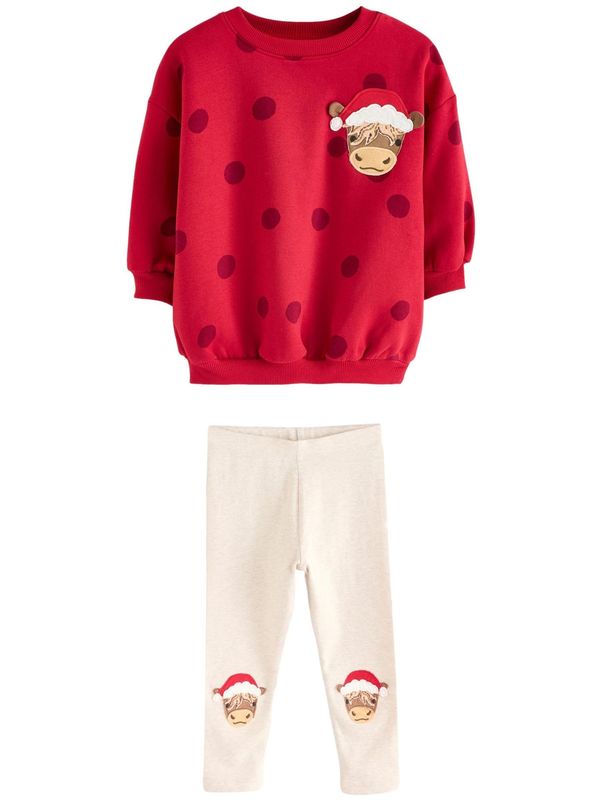 Next Next Komplet  bež / crvena