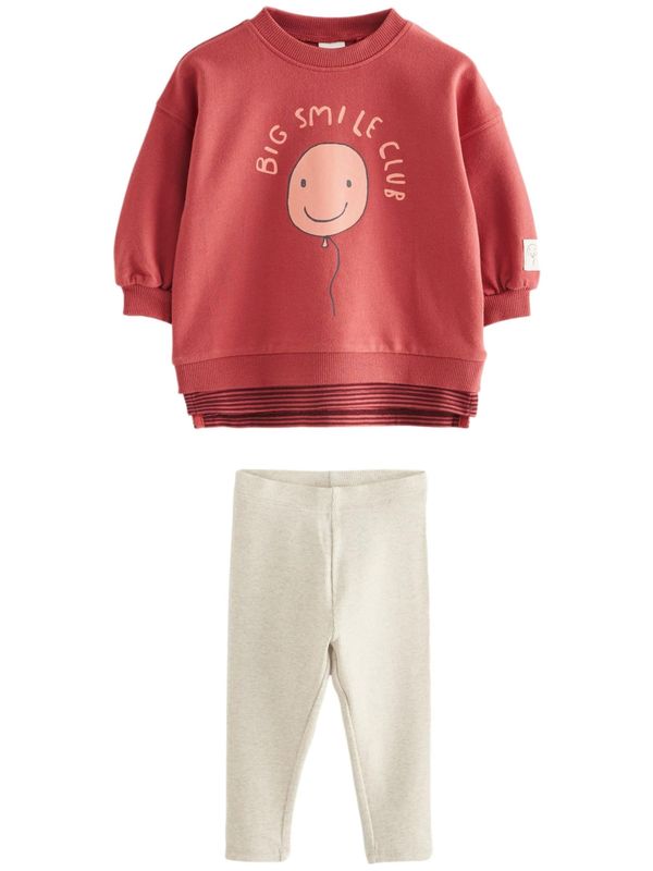 Next Next Komplet  bež / crvena