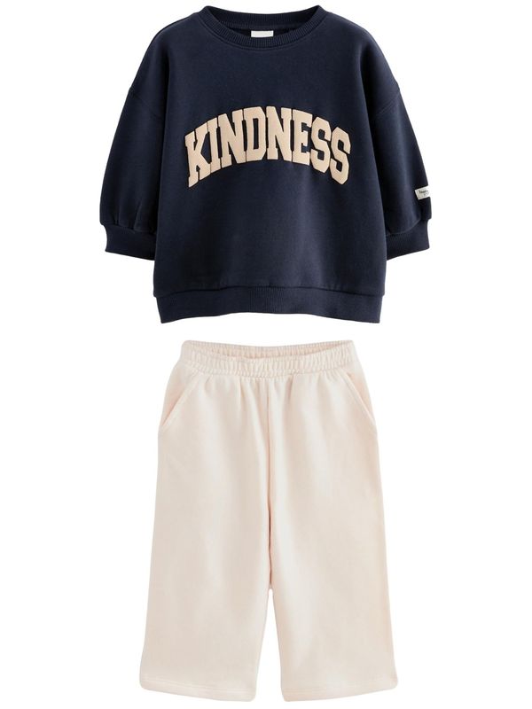 Next Next Komplet  bež / mornarsko plava