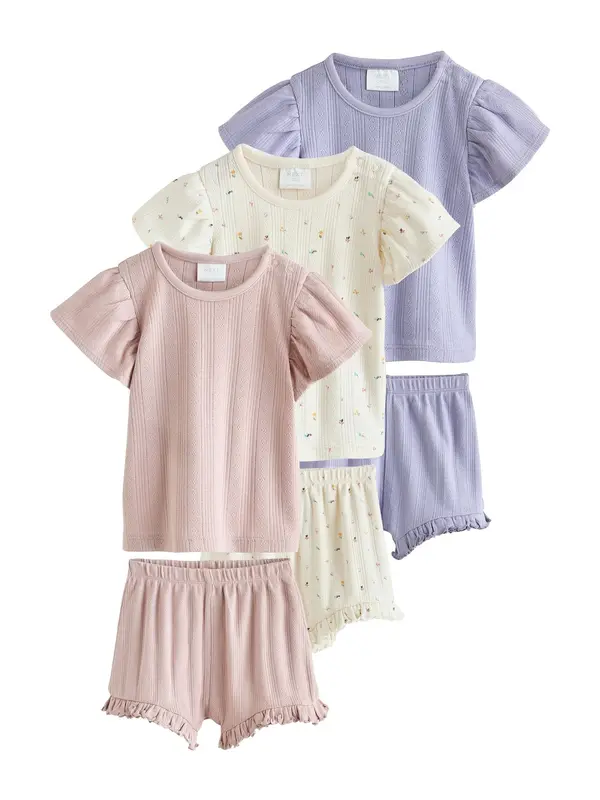 Next Next Komplet  boja pijeska / ljubičasta / sivkasto ljubičasta (mauve) / roza