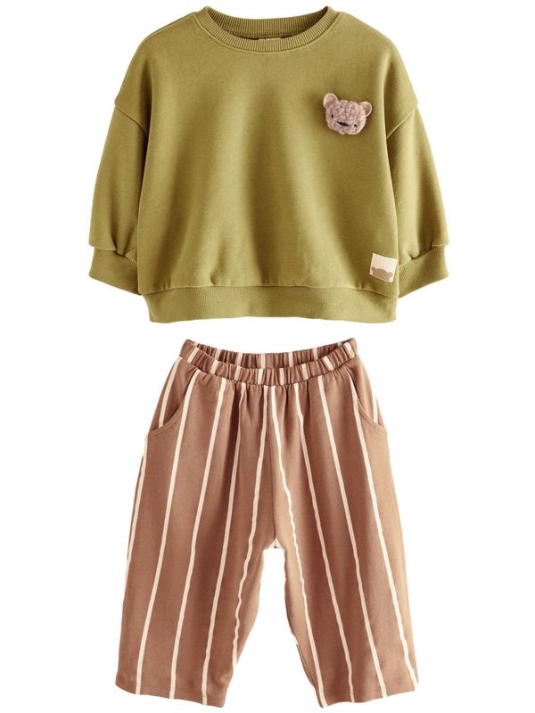 Next Next Komplet  boja pijeska / smeđa / sivkasto zelena