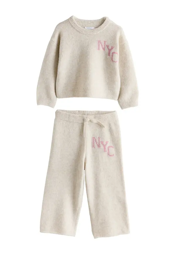 Next Next Komplet 'Cosy NYC'  bež / roza
