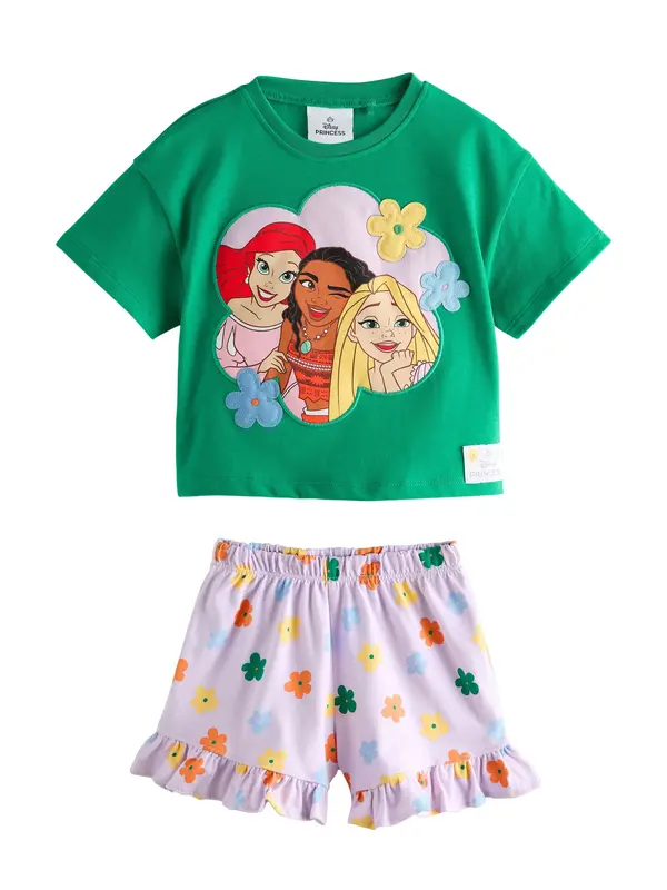 Next Next Komplet 'Disney Prinzessin'  žuta / zelena / lavanda / crvena
