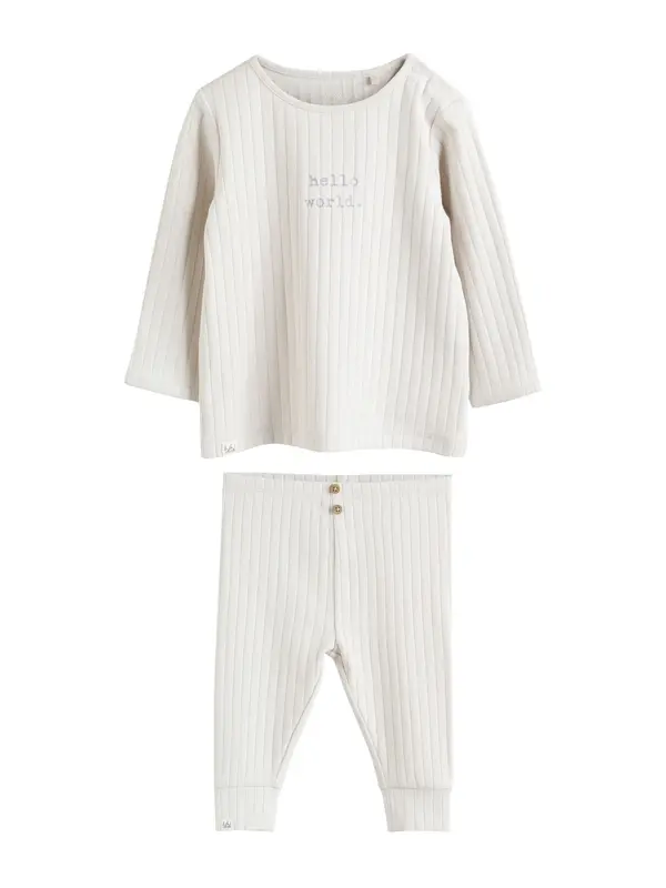 Next Next Komplet 'Hello World'  svijetlosiva / tamo siva