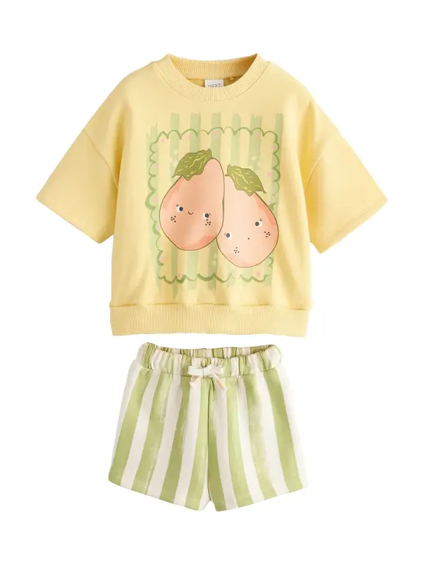 Next Next Komplet  limun žuta / kivi zelena / svijetlozelena / pastelno crvena