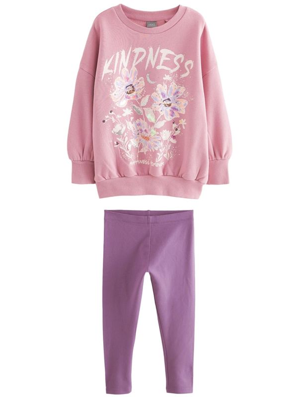 Next Next Komplet  ljubičasta / roza / bijela