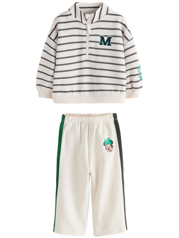 Next Next Komplet 'Mickey Mouse'  boja pijeska / bijela