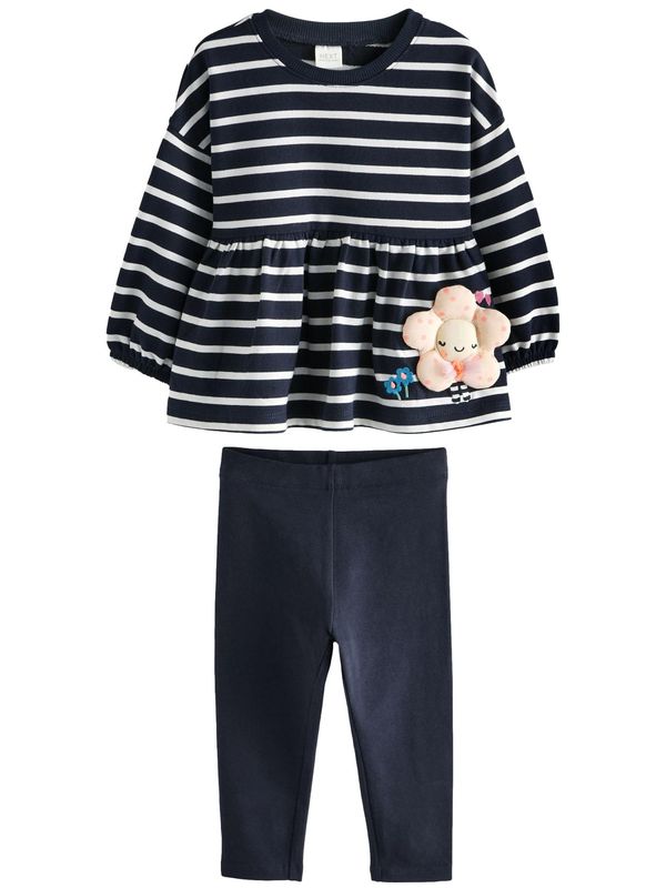 Next Next Komplet  mornarsko plava / roza / bijela