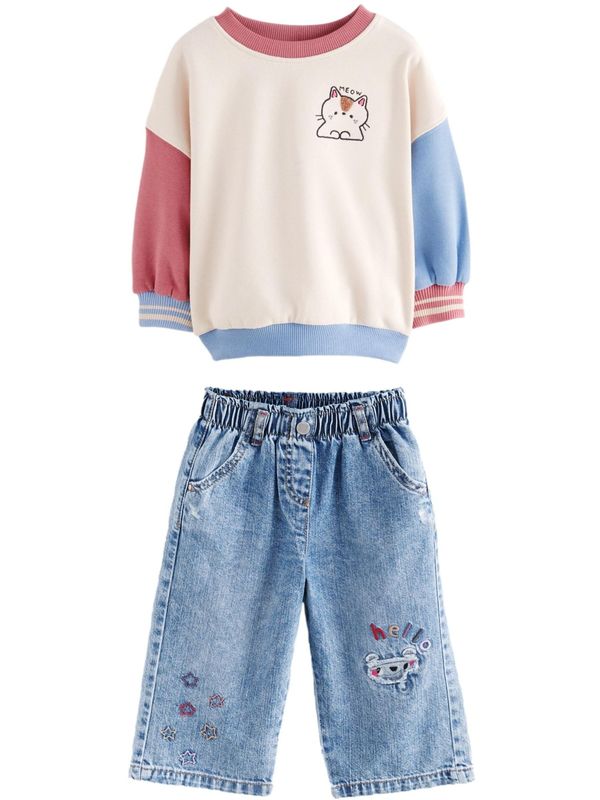 Next Next Komplet  plavi traper / miks boja