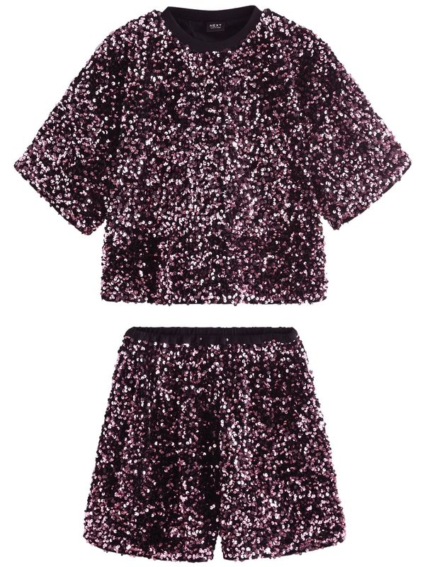 Next Next Komplet  roza / crna