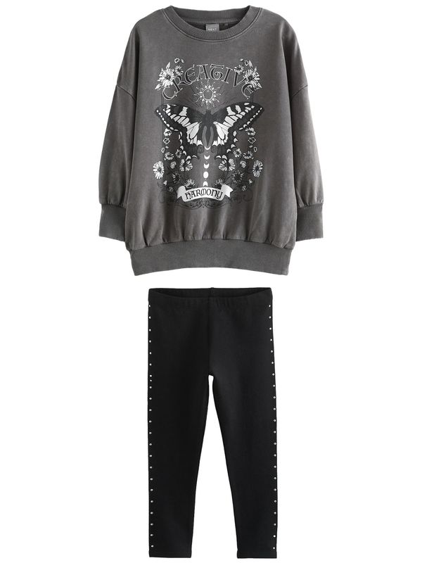 Next Next Komplet  siva / crna / bijela