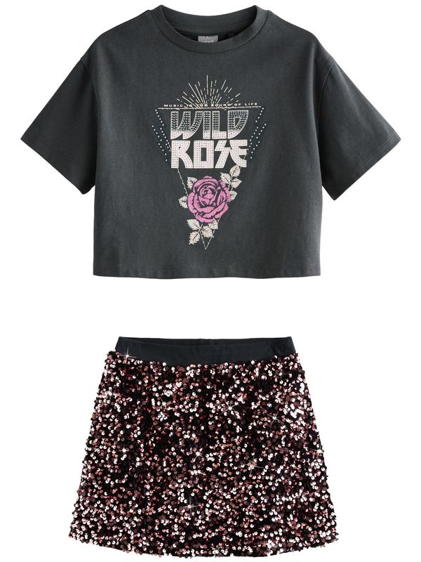 Next Next Komplet  siva / roza / bijela