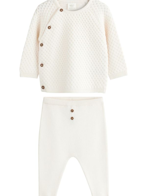 Next Next Komplet  smeđa / bijela