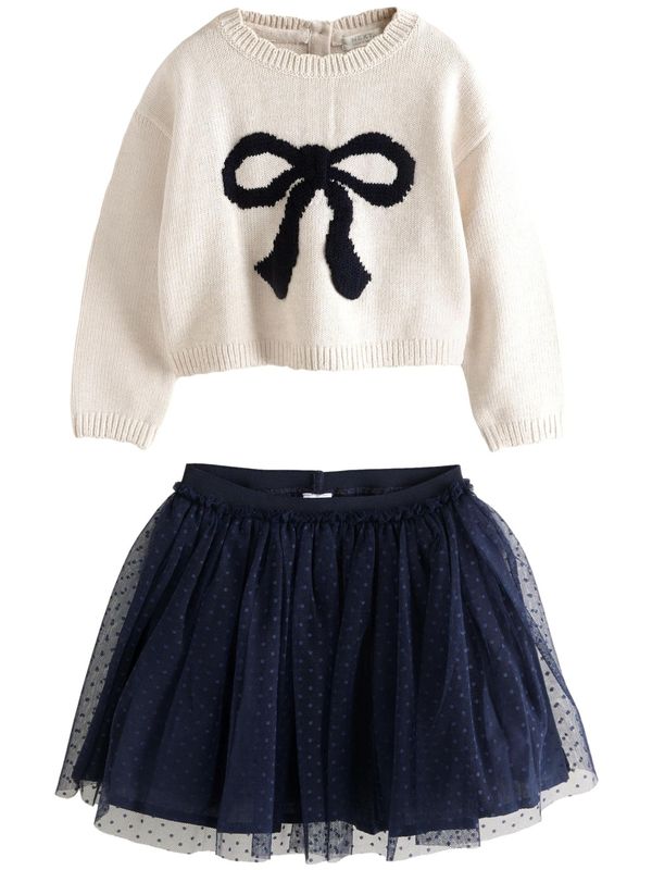 Next Next Komplet  svijetlobež / noćno plava