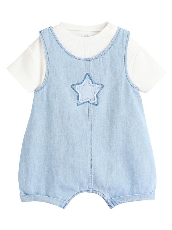 Next Next Komplet  svijetloplava / bijela