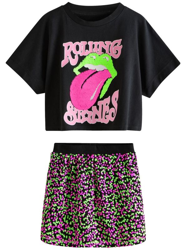 Next Next Komplet  zelena / roza / crna / bijela