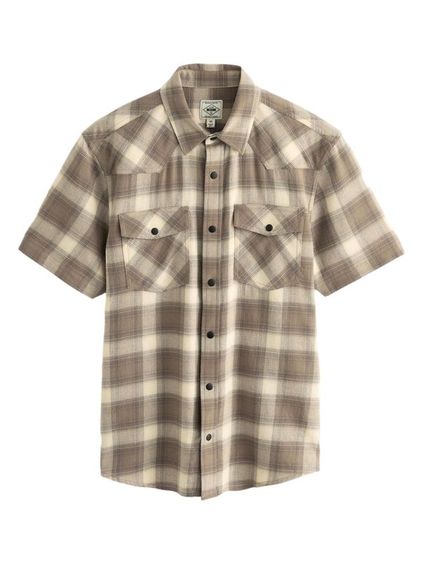 Next Next Košulja  bež / tamno bež / brokat