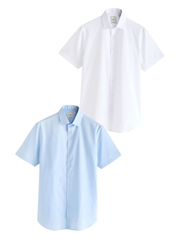 Next Next Košulja 'Easy Care'  svijetloplava / bijela