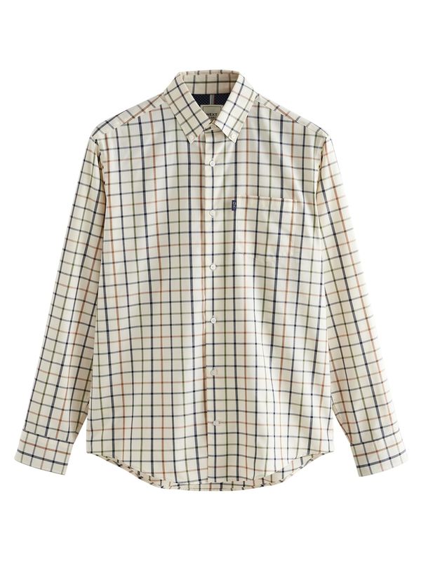 Next Next Košulja  ecru/prljavo bijela / mornarsko plava / smeđa