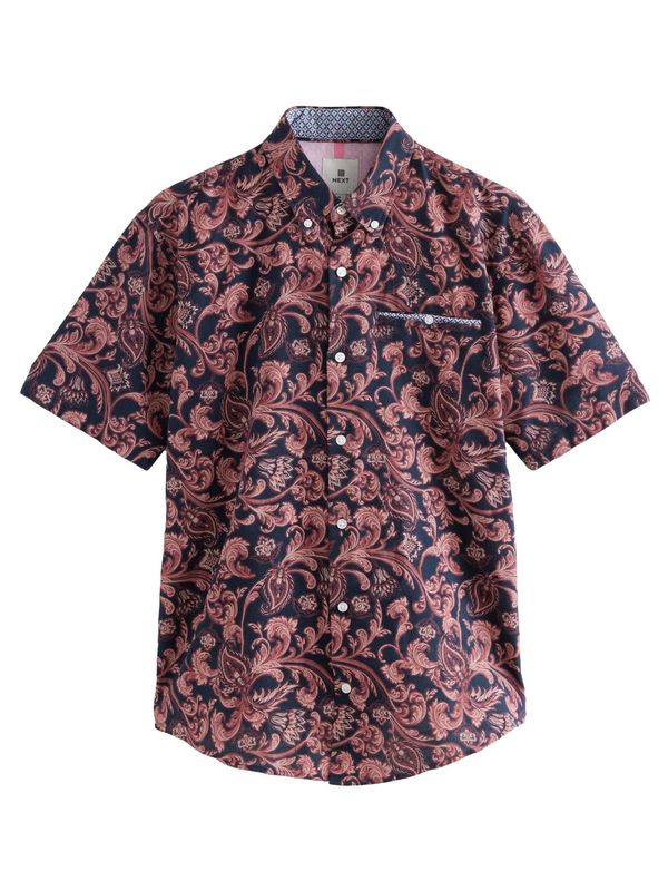 Next Next Košulja  mornarsko plava / pastelno crvena