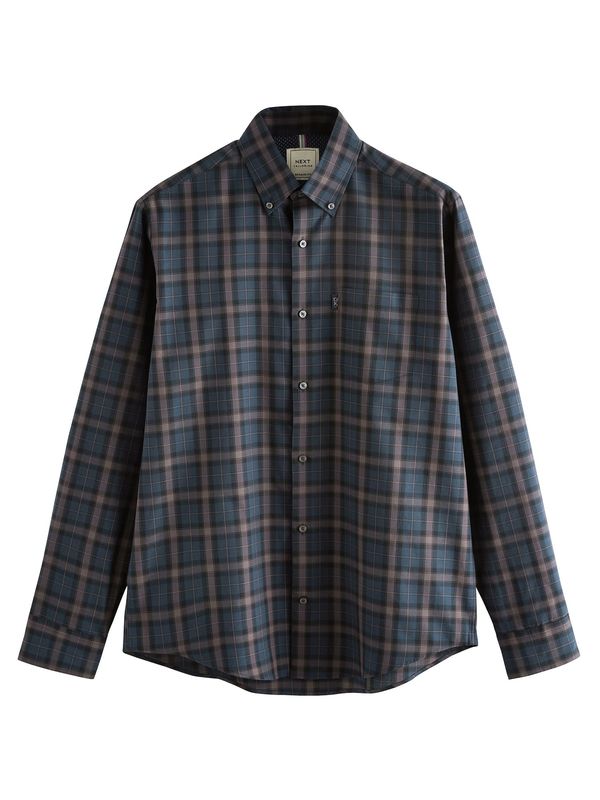 Next Next Košulja  mornarsko plava / smeđa
