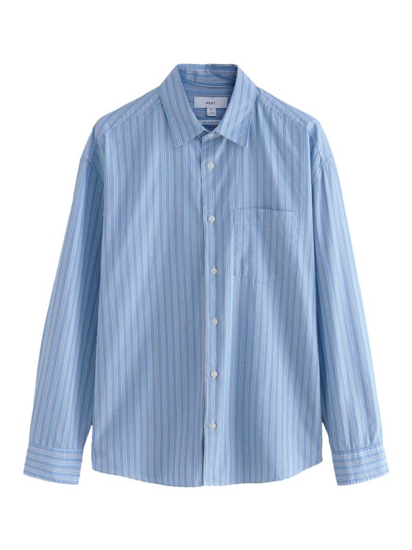 Next Next Košulja  nebesko plava / bijela
