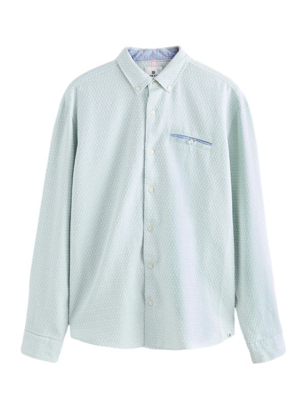 Next Next Košulja  pastelno zelena / prljavo bijela