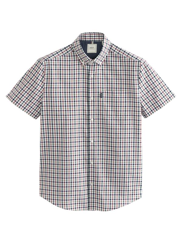 Next Next Košulja  pastelno zelena / rubin crvena / crna / bijela