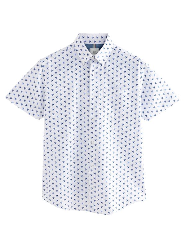 Next Next Košulja  plava / prljavo bijela