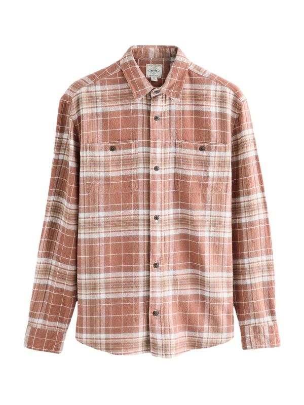 Next Next Košulja  siva / hrđavo crvena