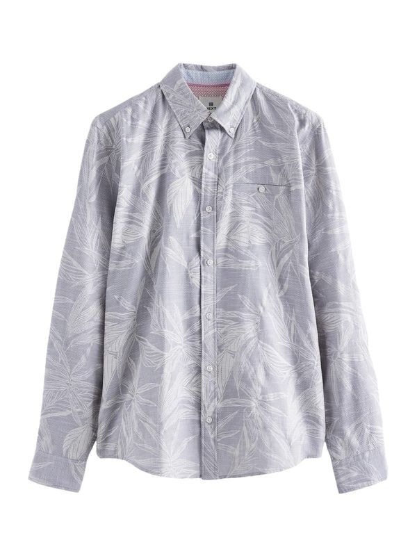 Next Next Košulja  siva / prljavo bijela