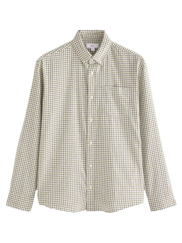 Next Next Košulja  siva / zelena / bijela