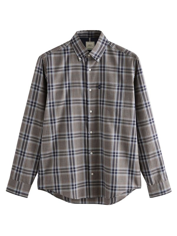 Next Next Košulja  sivkasto bež / mornarsko plava / svijetloplava / taupe siva