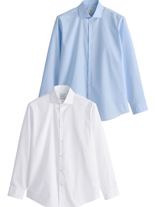 Next Next Košulja  svijetloplava / bijela
