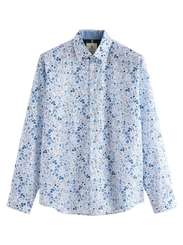 Next Next Košulja  svijetloplava / bijela