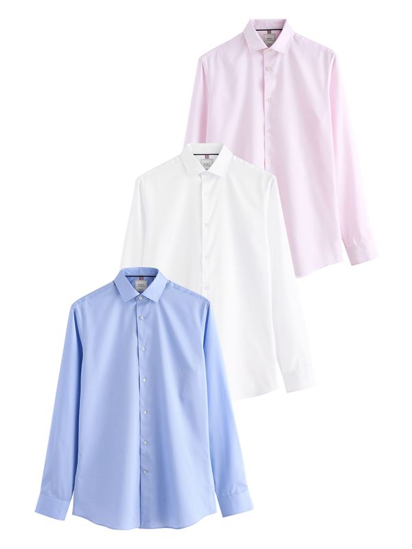 Next Next Košulja  svijetloplava / svijetloroza / bijela