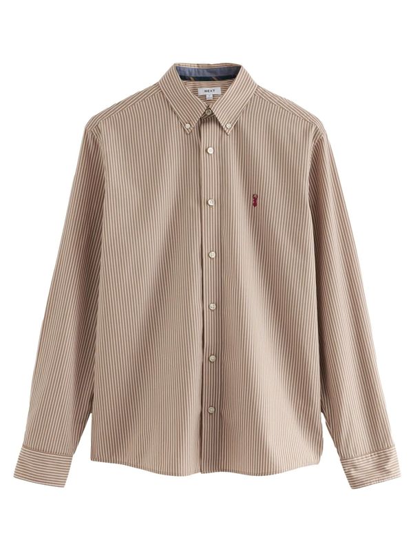 Next Next Košulja  tamno bež / bijela