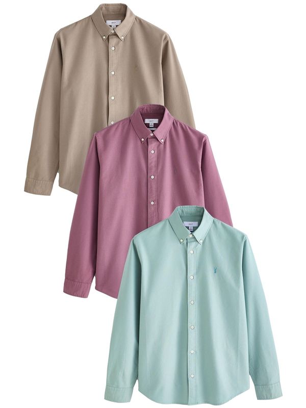 Next Next Košulja  taupe siva / menta / sivkasto ljubičasta (mauve)