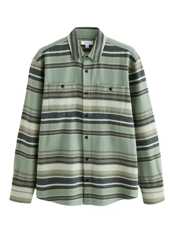 Next Next Košulja  zelena / maslinasta / pastelno zelena / crna melange