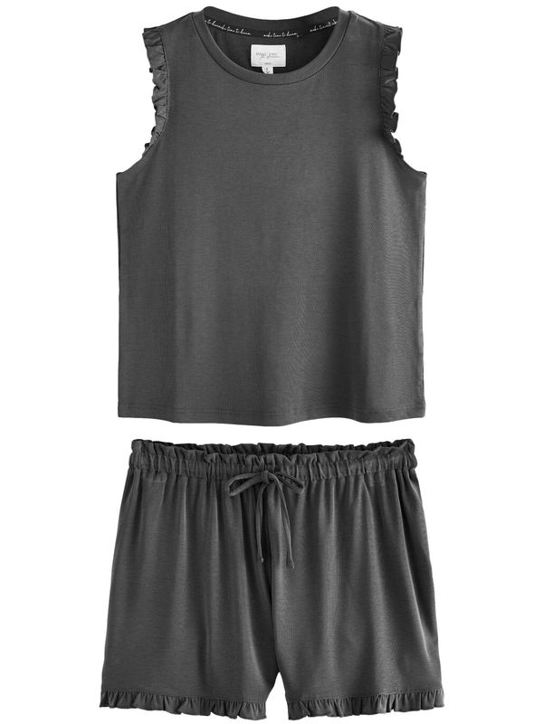 Next Next Kratke hlače za spavanje  tamo siva