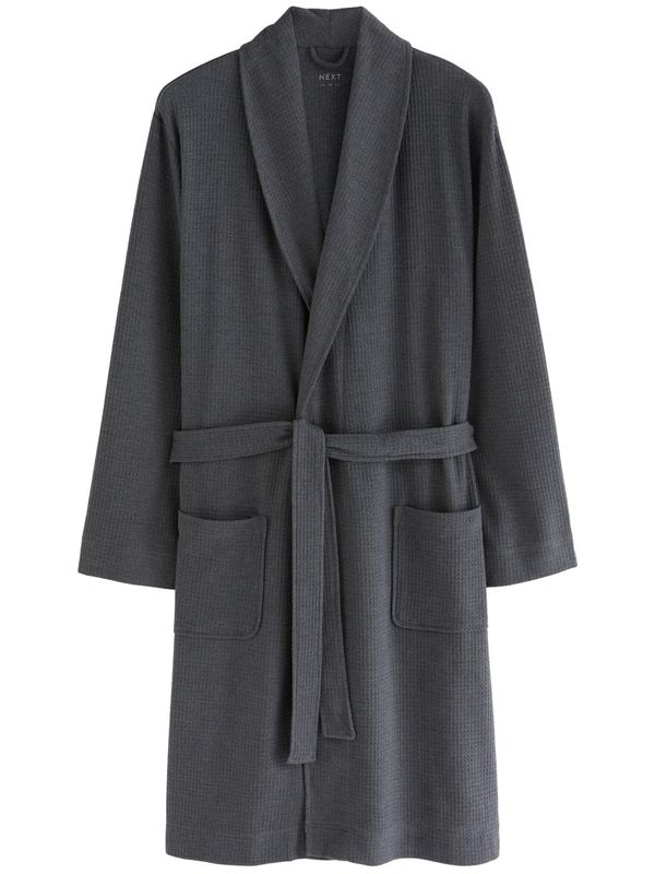 Next Next Kratki kupaći ogrtač  grafit siva