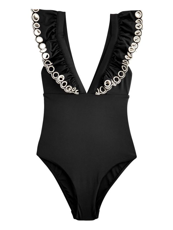 Next Next Kupaći kostim za oblikovanje  crna / bijela