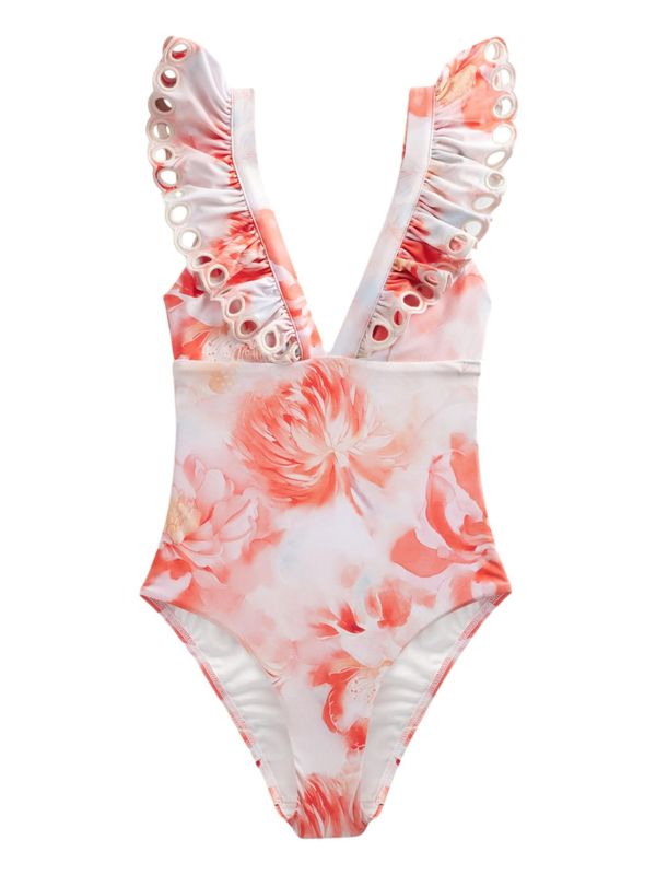 Next Next Kupaći kostim za oblikovanje  roza / bijela