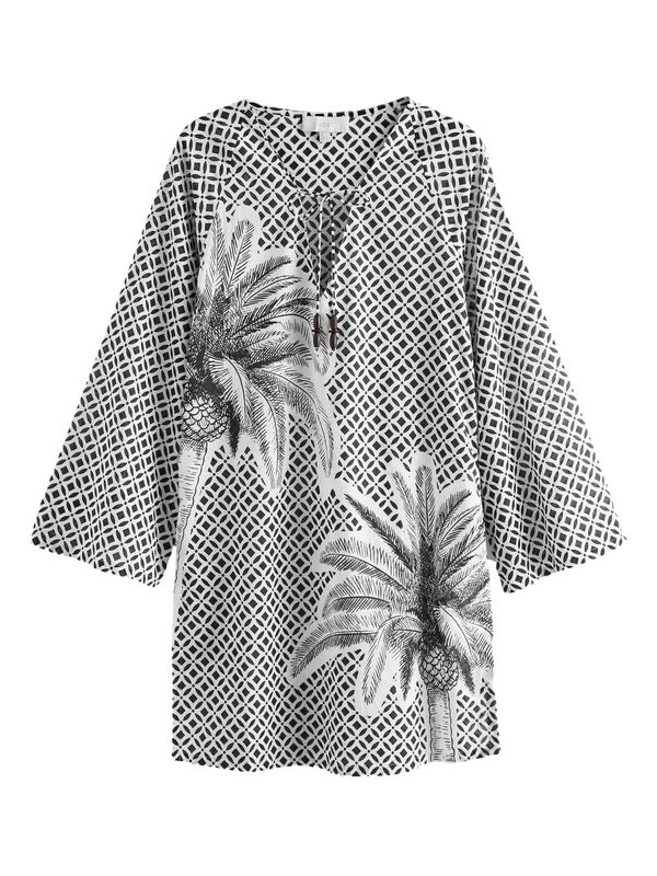 Next Next Ljetna haljina  crna / bijela