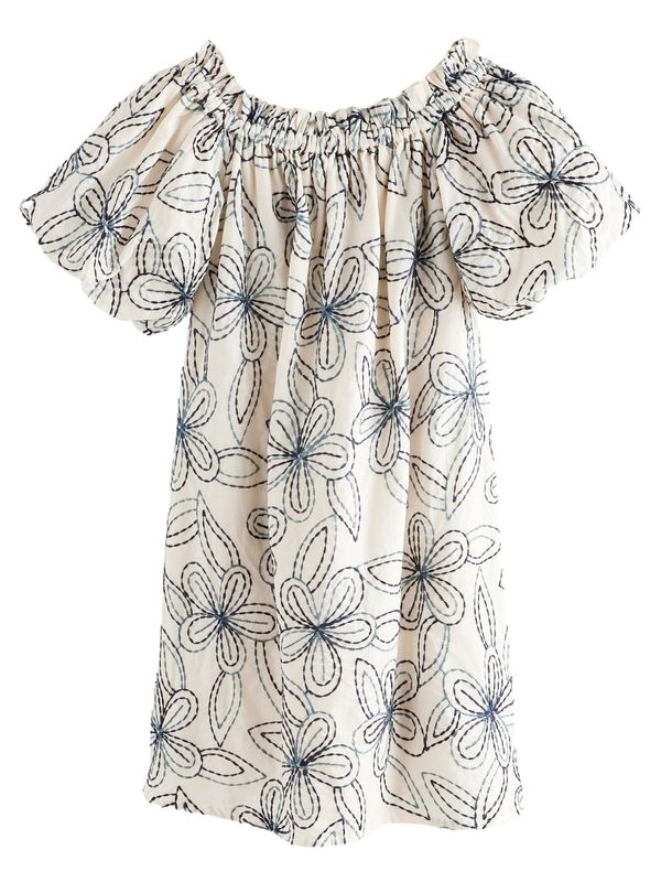 Next Next Ljetna haljina  mornarsko plava / opal / bijela