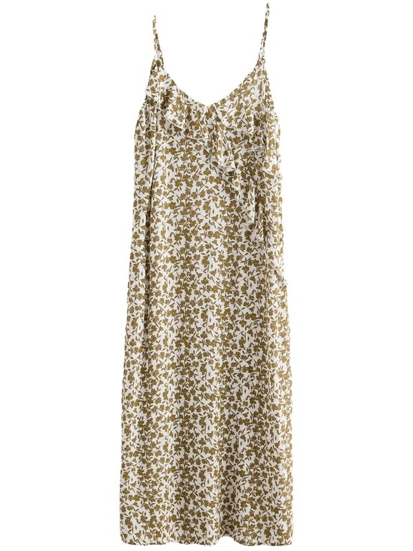 Next Next Ljetna haljina  sivkasto bež / maslinasta