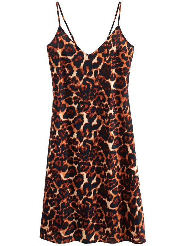 Next Next Ljetna haljina  smeđa / svijetlosmeđa / tamno smeđa / crna