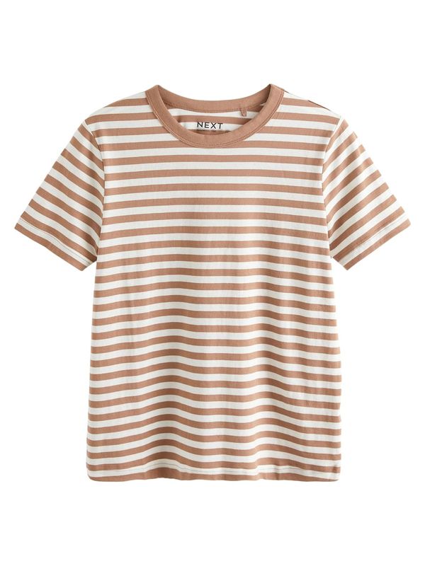 Next Next Majica  bež / bijela