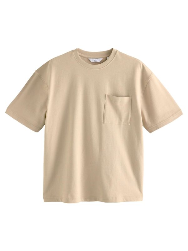 Next Next Majica  bež / kameno siva